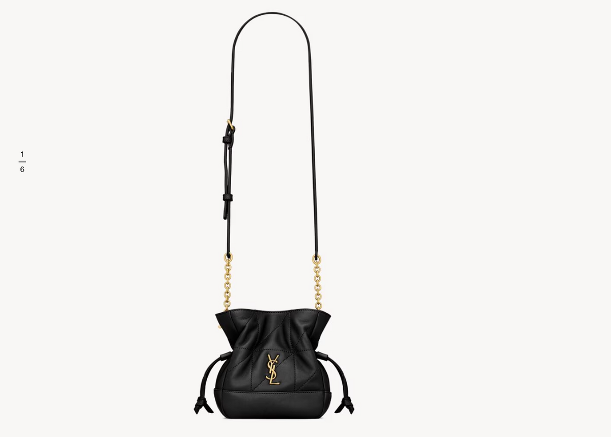 JAMIE mini shoulder pouch in lambskin
