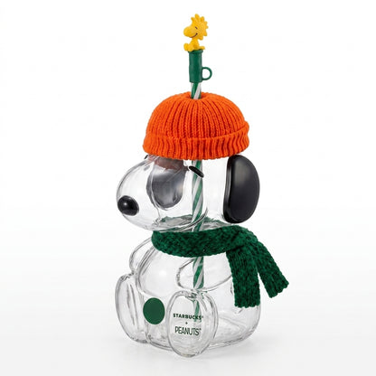 Snoopy Glass Cold Cup Peanuts