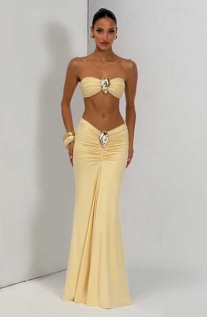 Sonny Maxi Skirt - Lemon