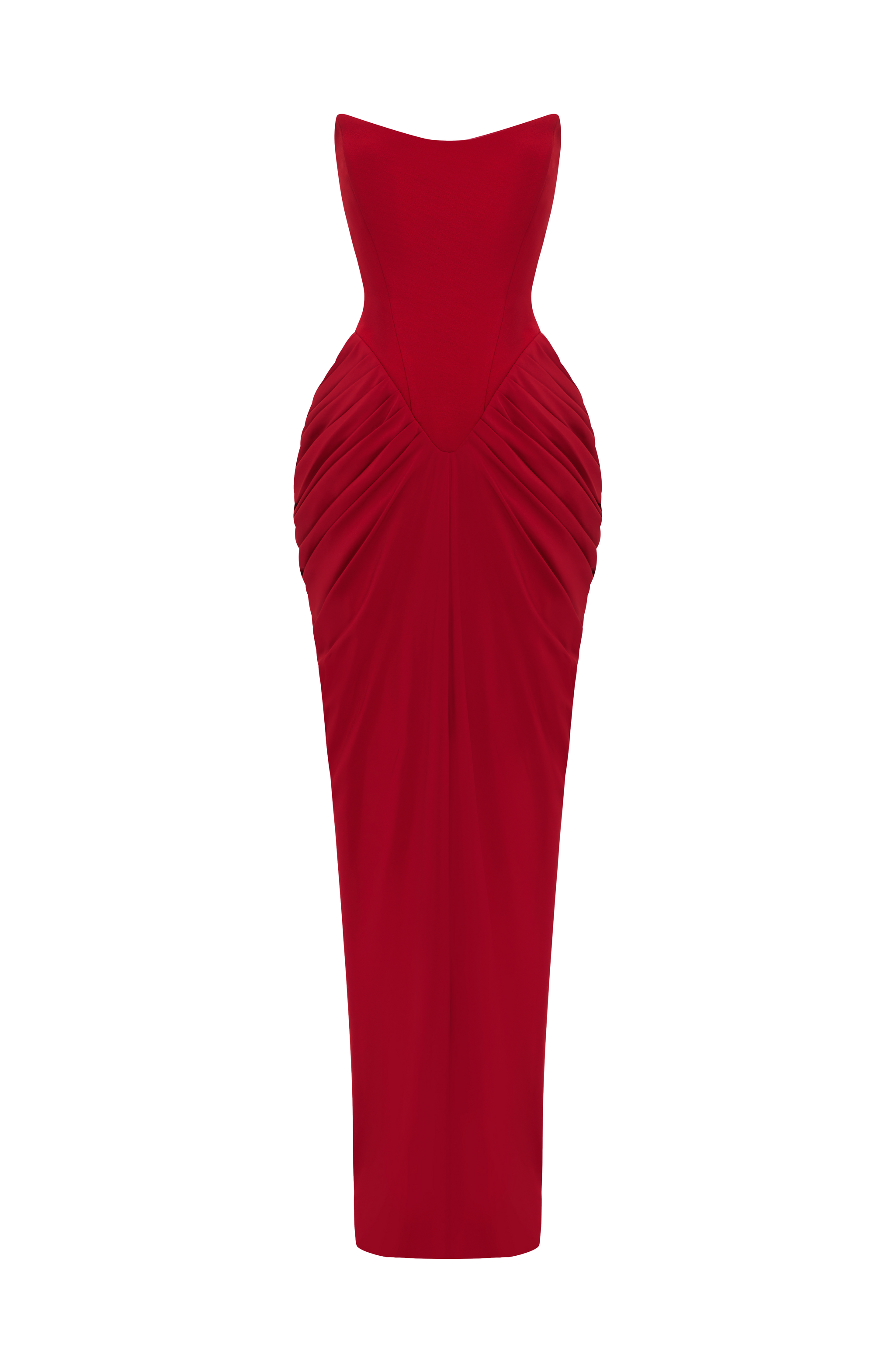 Noura Maxi Dress - Deep Red