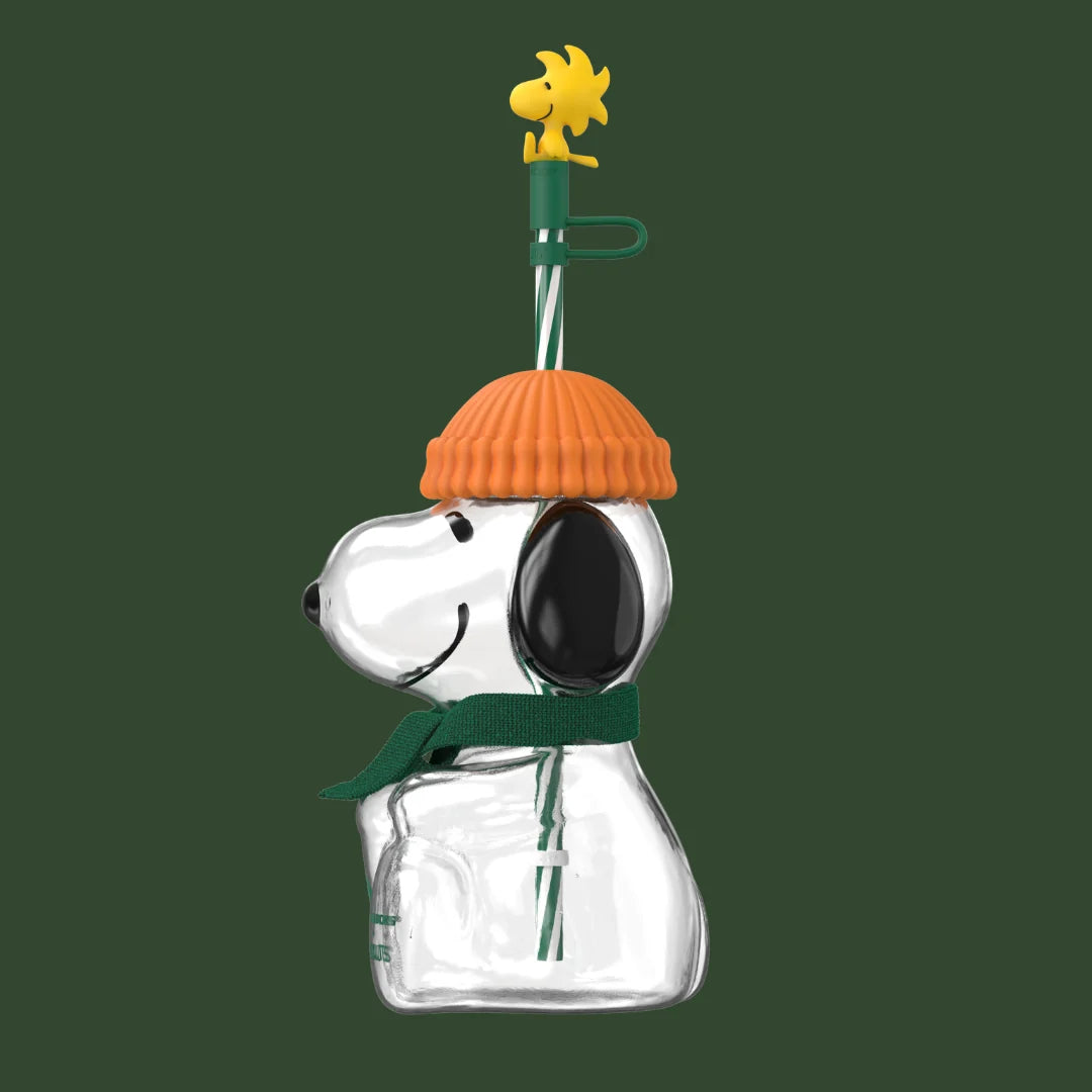 Snoopy Glass Cold Cup Peanuts