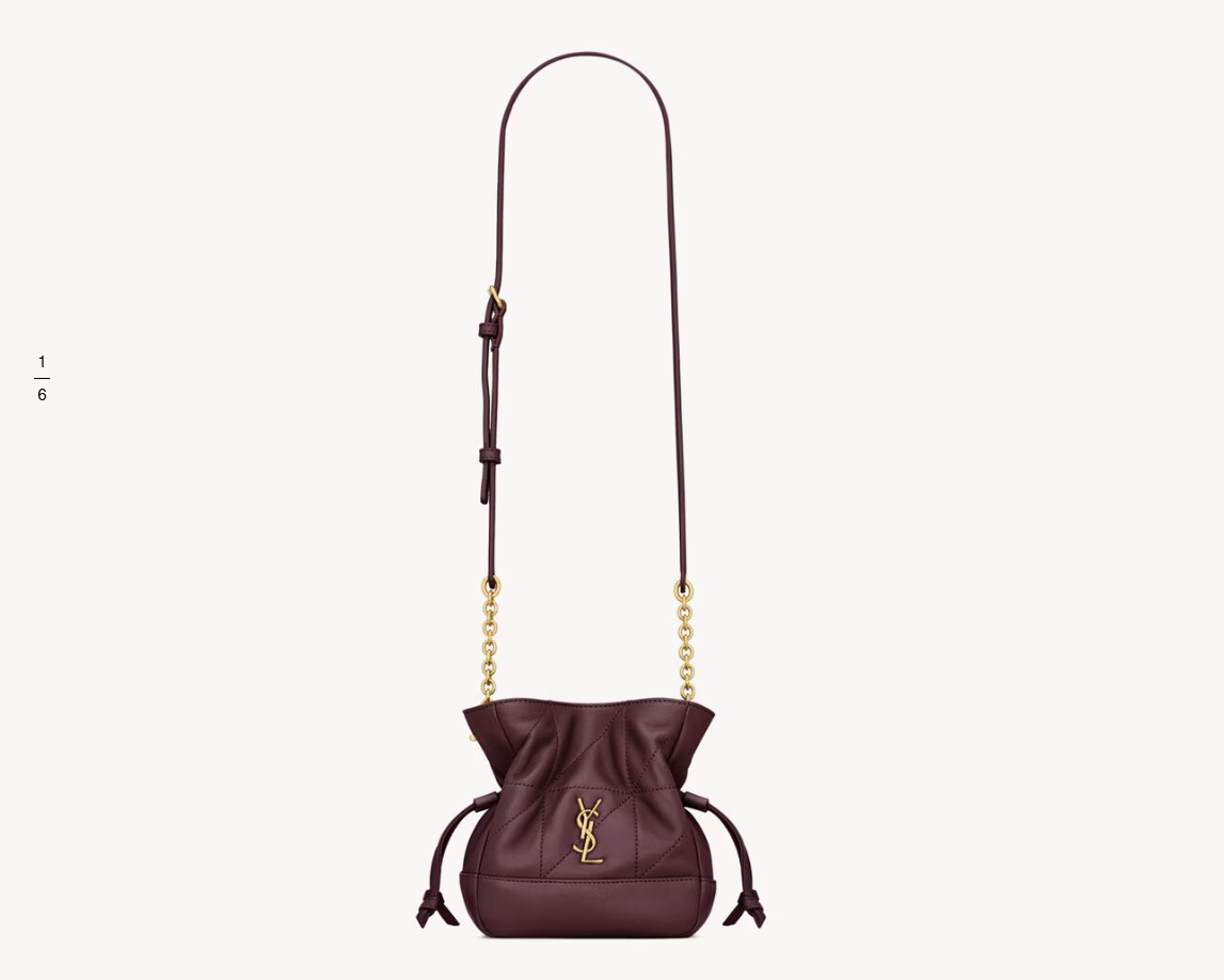 JAMIE mini shoulder pouch in lambskin