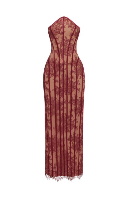 Tamara Maxi Dress - Burgundy